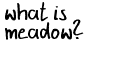 what is MEADOW?